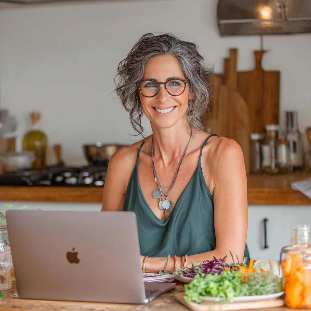 53 years old nutritionist consulting with clients about healthy meal planning and lifestyle changes